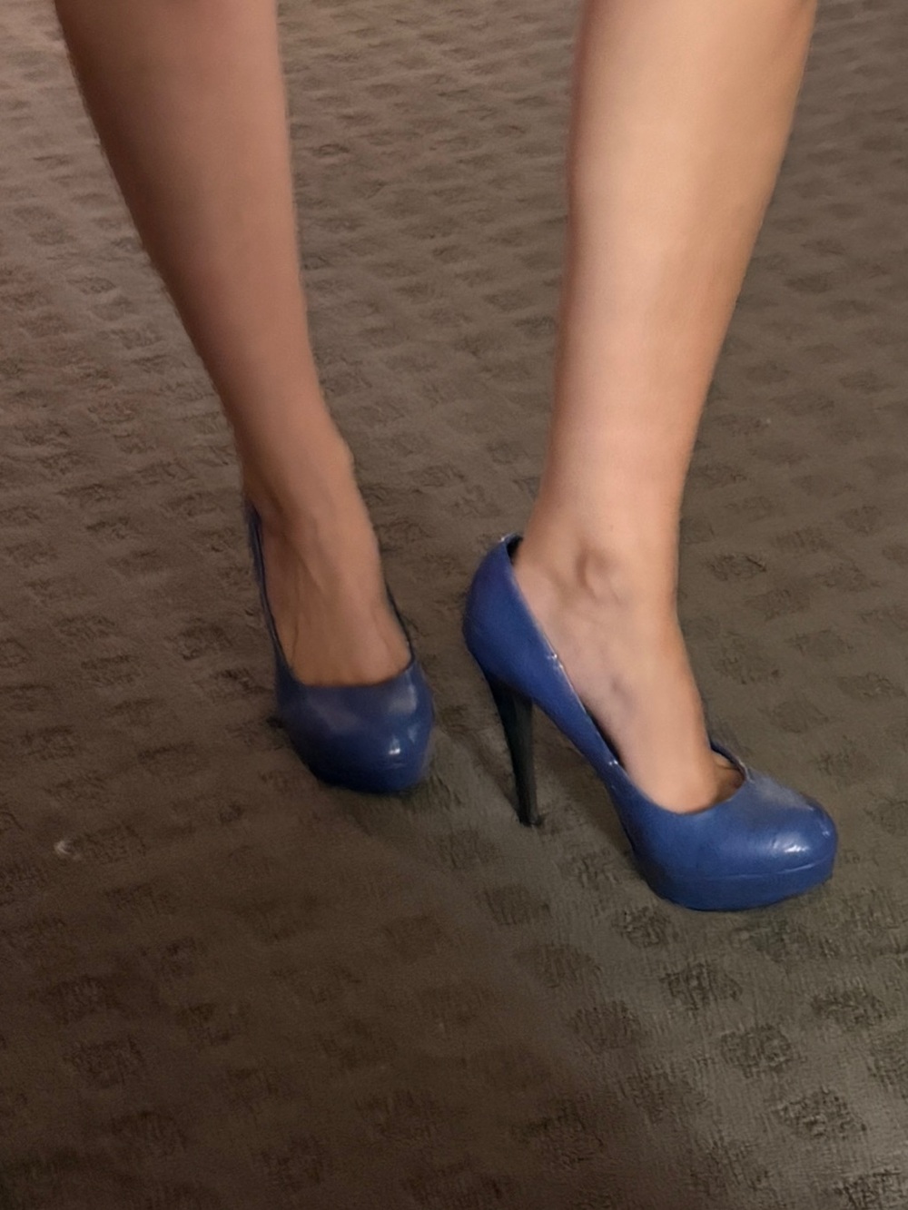G by Guess Blue Platform Stiletto Pumps